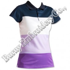 Ladies Multicolor Short Sleeve T-Shirts Polo Shirts